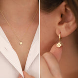 14k Gold | Clover Leaf Minimal Necklace