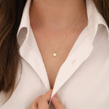 14k Gold | Clover Leaf Minimal Necklace