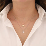 14k Gold | Clover Leaf Minimal Necklace