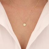 14k Gold | Clover Leaf Minimal Necklace