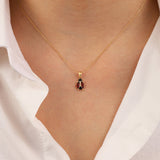 14k Gold | Red Ladybug Necklace