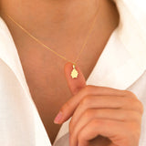 14k Gold | Red Ladybug Necklace