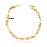 14k Gold | Swirl Chain Bracelet