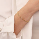 14k Gold | Swirl Chain Bracelet