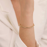 14k Gold | Swirl Chain Bracelet