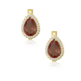 14k Gold | Diaspore Teardrop Earrings