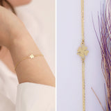 14k Gold | Four-Leaf Clover Bracelet