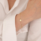 14k Gold | Four-Leaf Clover Bracelet