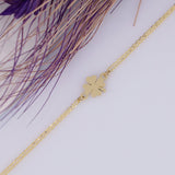 14k Gold | Four-Leaf Clover Bracelet