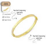 14k Gold | Plain Oval Bangle