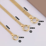 14k Gold | Bismarck Mesh Chain Bracelet with Sailor Lock