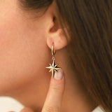 14k Gold | North Star Dangle Earrings