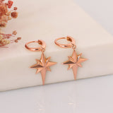 14k Gold | North Star Dangle Earrings