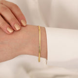 14k Gold | Herringbone Bracelet