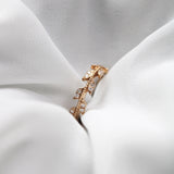 8k - 14k - 18k Gold | Diamond Leaf Ring