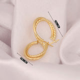 14k Gold | Double Row Hoop Earrings