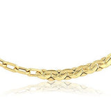 14k Gold | Paperclip & Virola Chain Bracelet