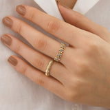 14k Gold | Daisy Natural Stone Ring