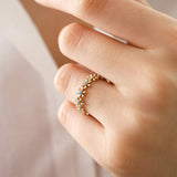 14k Gold | Daisy Natural Stone Ring