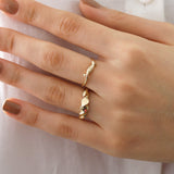 14k Gold | Daisy Natural Stone Ring