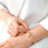 14k Gold | Rolo Bracelet with Sailor Clasp | 3mm - 8mm