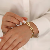 14k Gold | Coffee Bean Chain Bracelet