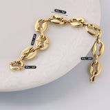 14k Gold | Coffee Bean Chain Bracelet