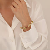 14k Gold | Coffee Bean Chain Bracelet