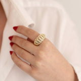 14k Gold | Chunky Forefinger Ring