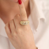 14k Gold | Chunky Forefinger Ring