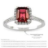 8k - 14k - 18k Gold |  Ruby Statement Ring with Diamonds