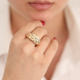 14k Gold | Thick Dome Ring