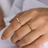 14k Gold | Double Twisted  Ring