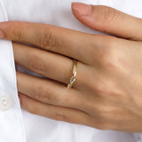 14k Gold | Double Twisted  Ring