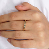 14k Gold | Double Twisted  Ring