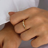 14k Gold | Double Twisted  Ring