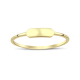 14k Gold | Engravable Minimal Ring