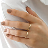 14k Gold | Engravable Minimal Ring