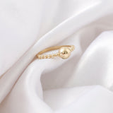 14k Gold | Beaded Bubble Ring