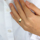 14k Gold | Faceted Chunky Ring