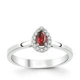 8k - 14k - 18k Gold | Red Ruby and Diamond Proposal Ring