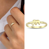 14k Gold | Elephant Ring