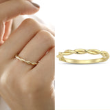 14k Gold | Twist Shaped Ring