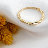 14k Gold | Twist Shaped Ring