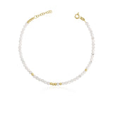 14k Gold | Moonstone Eternity Beaded Bracelet