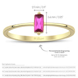 14k Gold | Magenta Zircon Ring