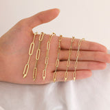 14k Gold | Paperclip Chain Bracelet