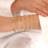 14k Gold | Paperclip Chain Bracelet