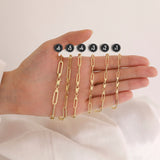 14k Gold | Paperclip Chain Bracelet