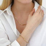 14k Gold | Paperclip Chain Bracelet